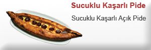 Sucuklu Kaşarlı pide